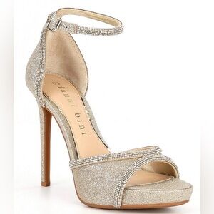 Gianni Bini Constanz Glittering Gold Heels